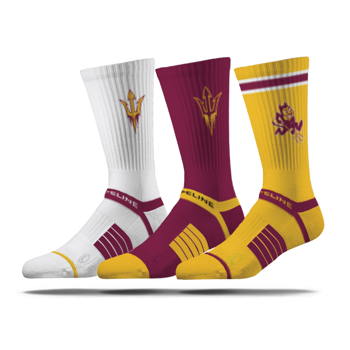 Arizona State University | Premium Knit Crew 3 Pack | NCAA 3 Pack G2 | N02502984ML-img1