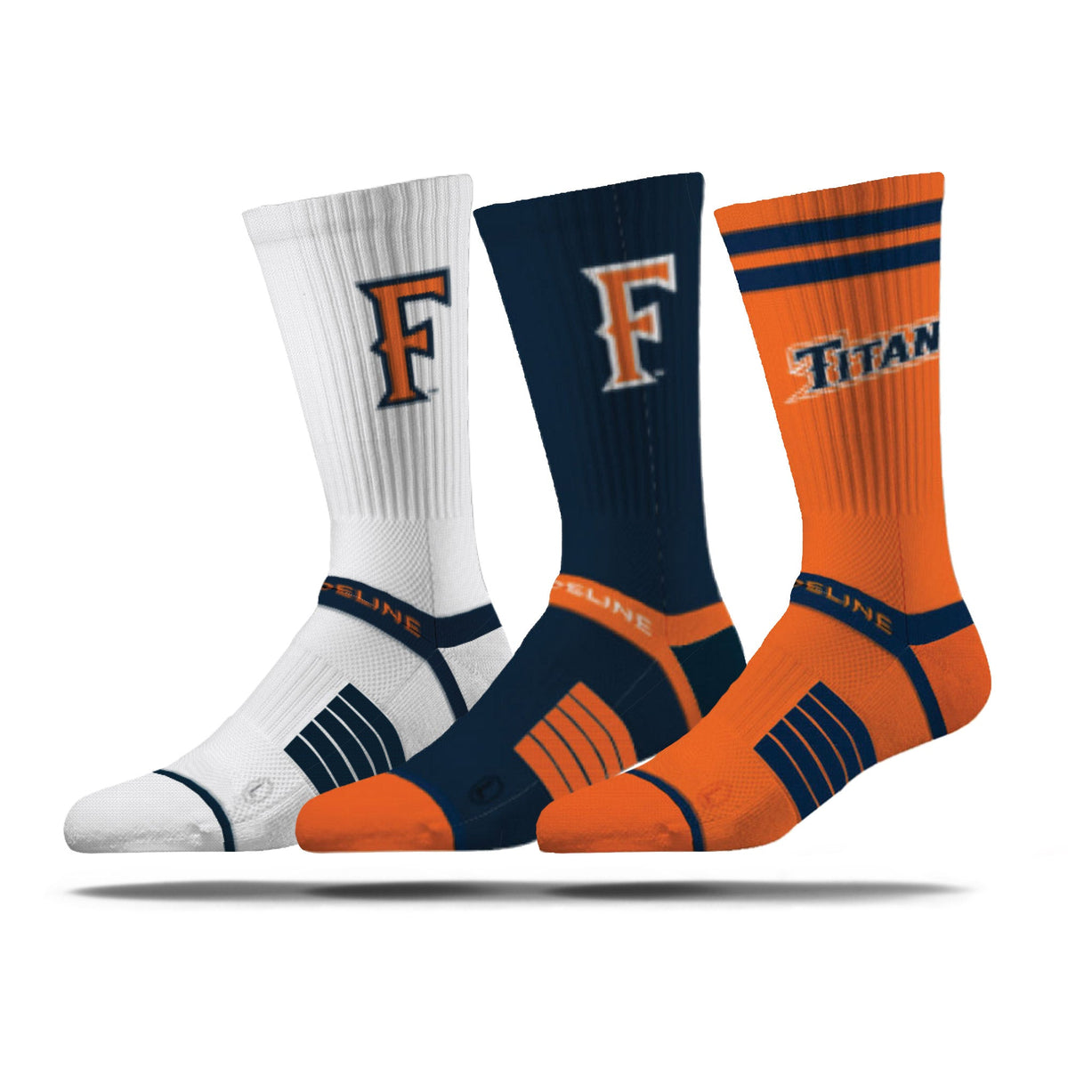 California State University, Fullerton | Premium Knit Crew 3 Pack | NCAA 3 Pack G2 | N02500012ML-img1