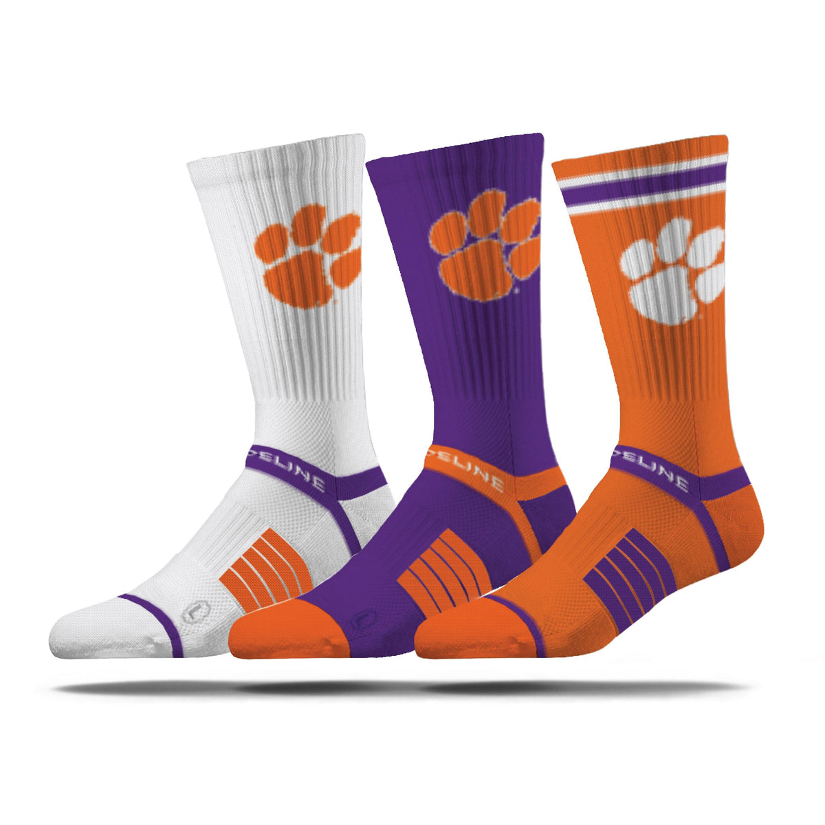 Clemson University | Premium Knit Crew 3 Pack | NCAA 3 Pack G2 | N02503000ML-img1