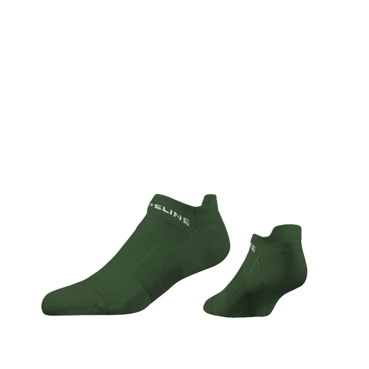 Combed Cotton Premium Ankle Socks in dark green, featuring a snug fit and breathable material.