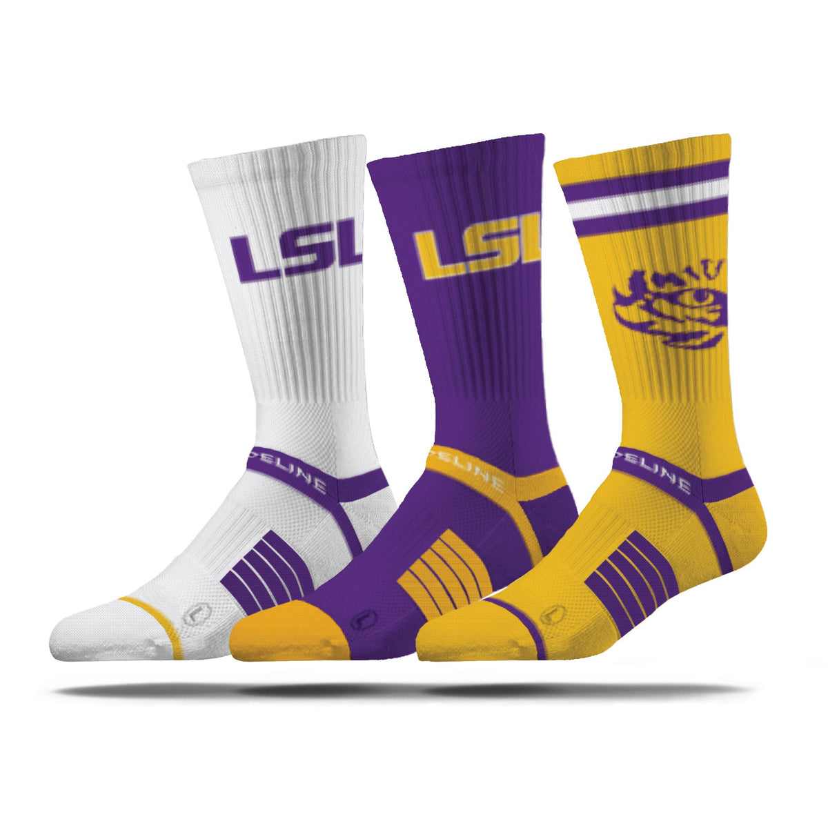 LSU | Premium Knit Crew 3 Pack | NCAA 3 Pack G2 | N02503753ML-img1