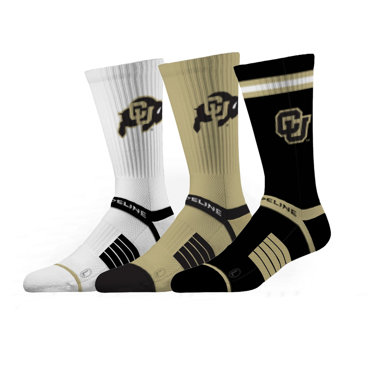 University of Colorado | Premium Knit Crew 3 Pack | NCAA 3 Pack G2 | N02502183ML-img1