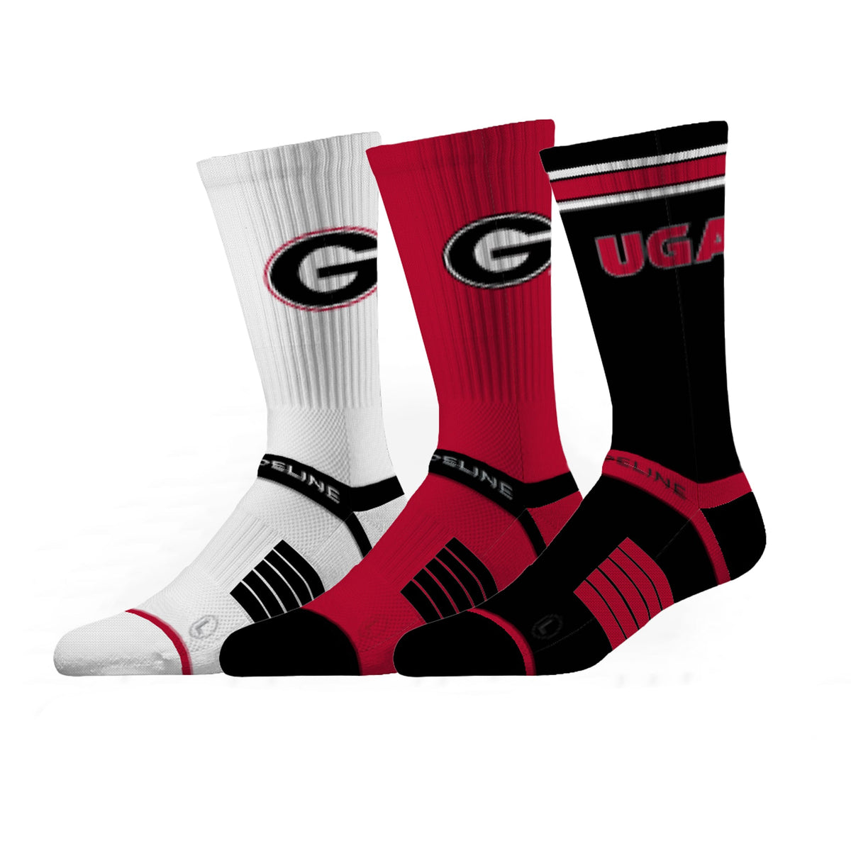 University of Georgia | Premium Knit Crew 3 Pack | NCAA 3 Pack G2 | N02502199ML-img1