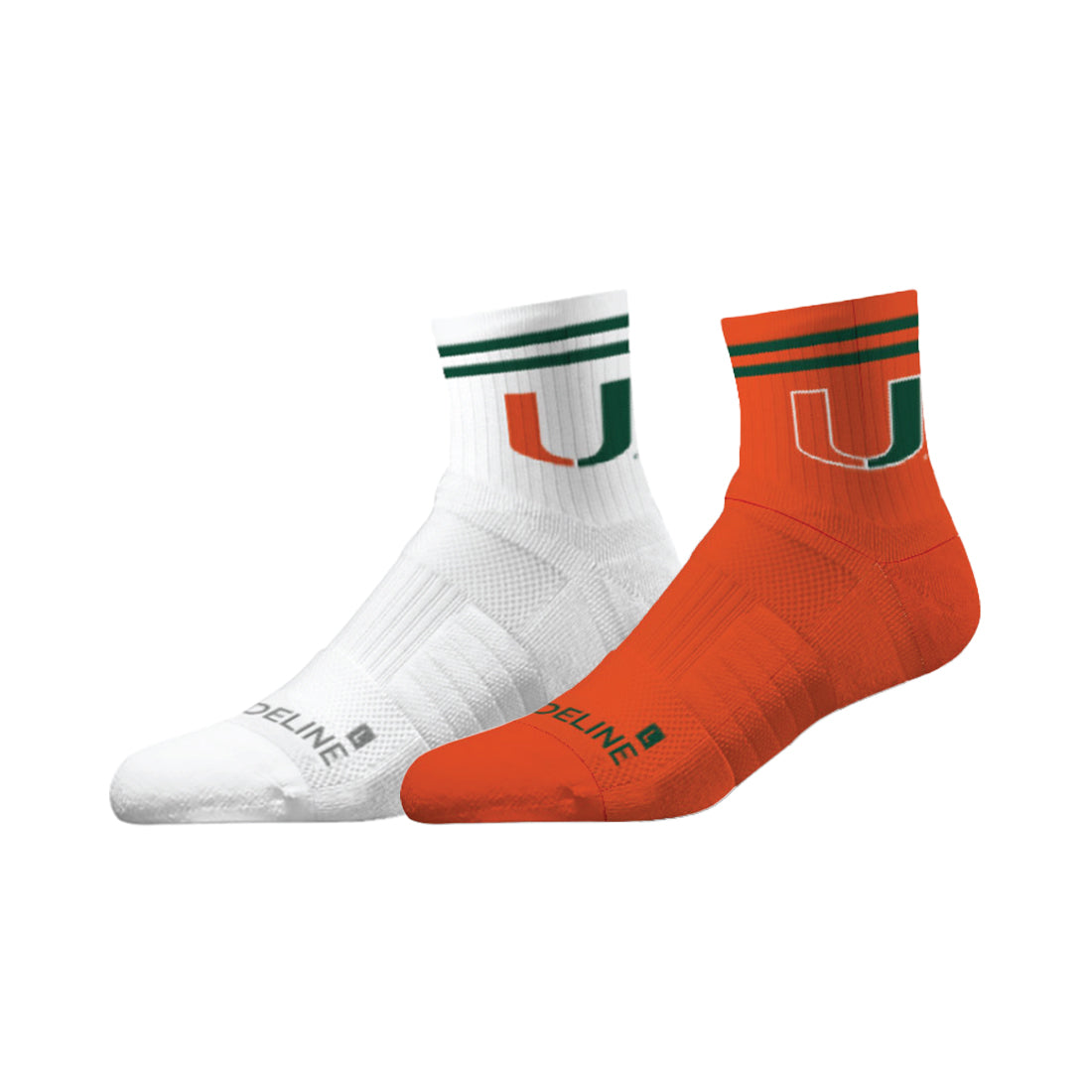 University of Miami | Half Calf Knit | NCAA 2 Pack | N02626111ML-img1