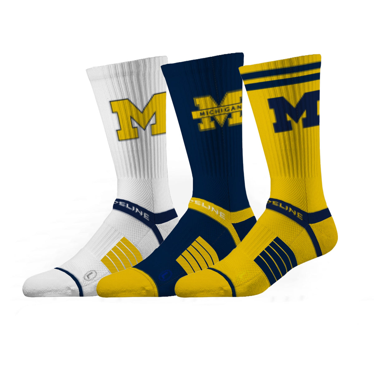University of Michigan | Premium Knit Crew 3 Pack | NCAA 3 Pack G2 | N02503509ML-img1