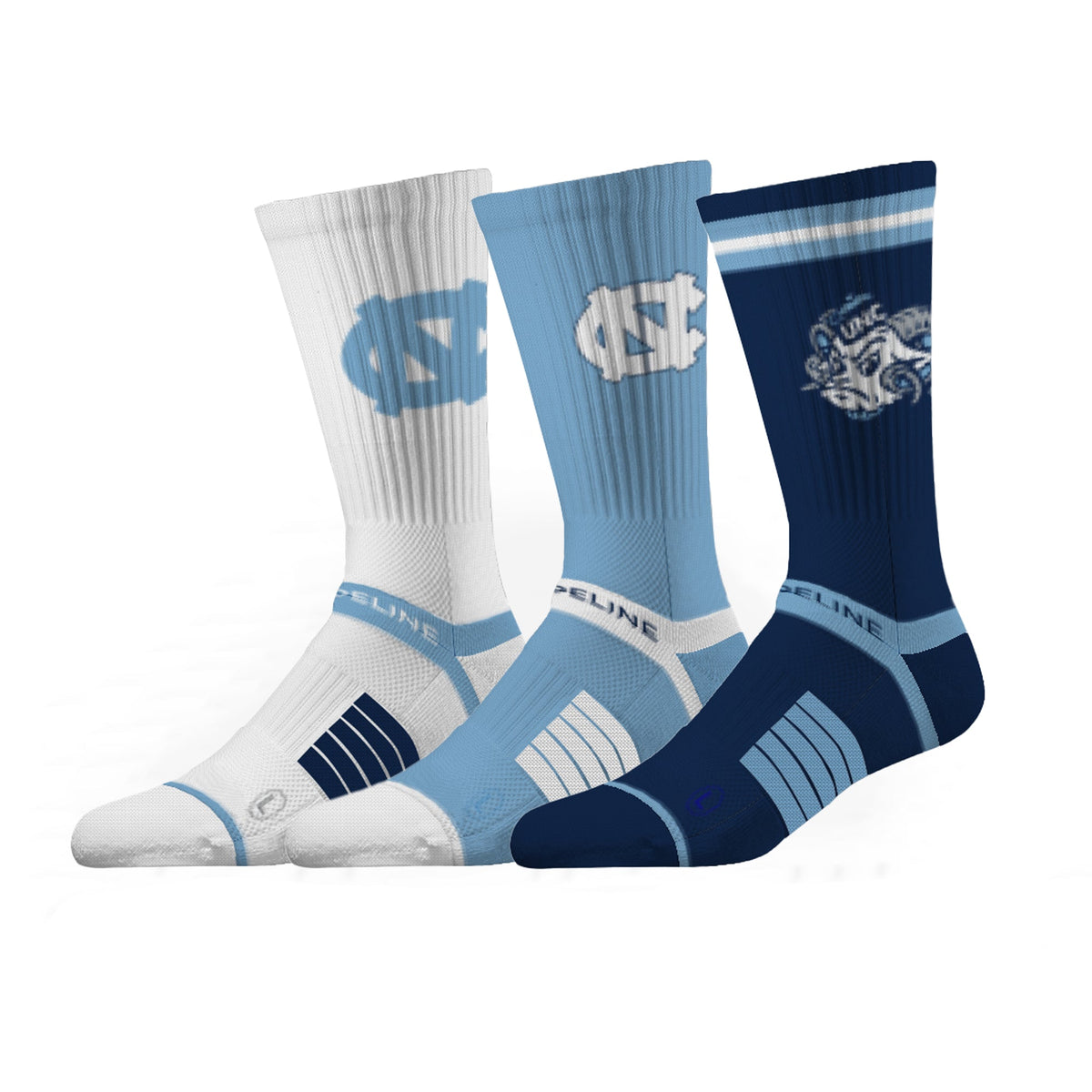 University of North Carolina | Premium Knit Crew 3 Pack | NCAA 3 Pack G2 | N02504874ML-img1