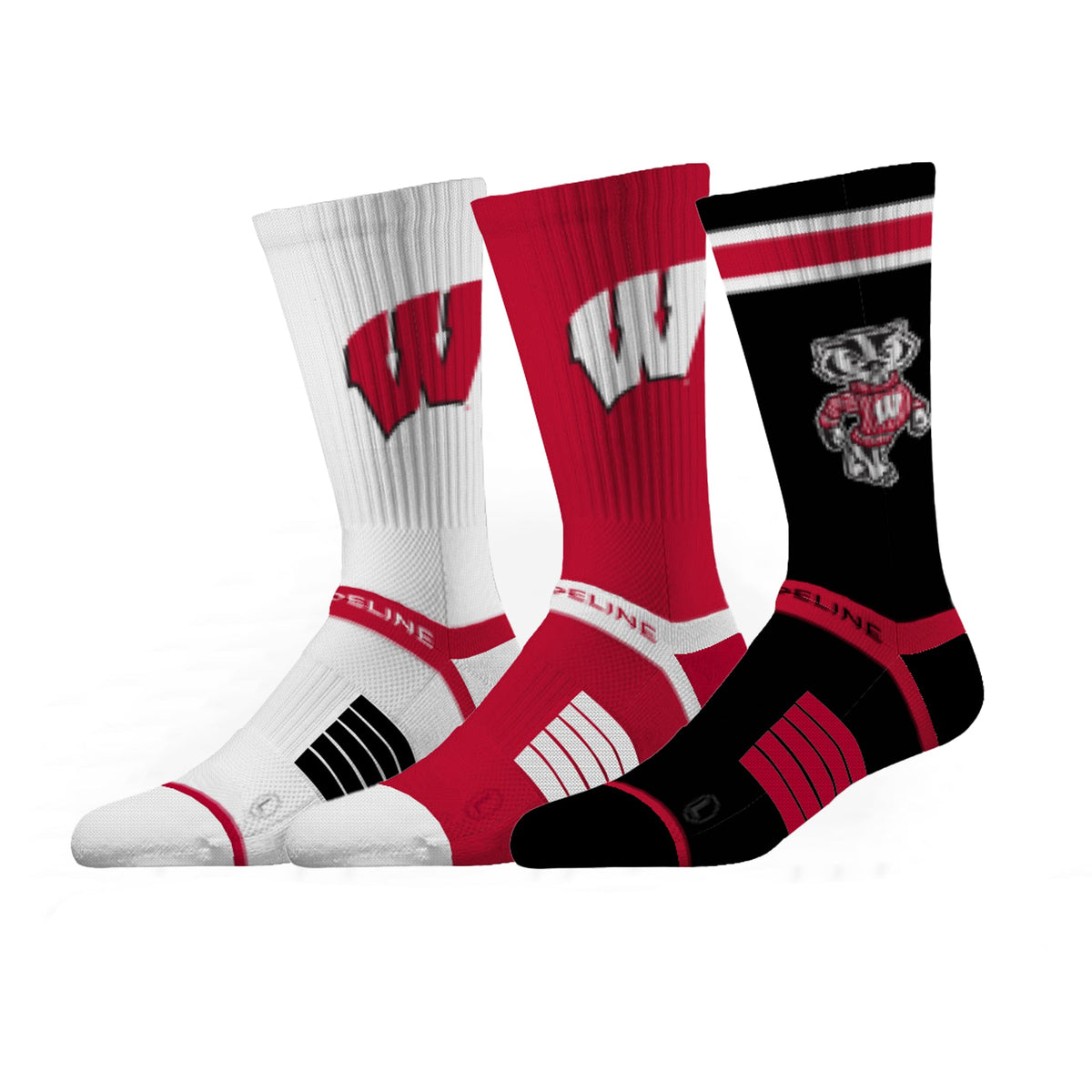 University of Wisconsin | Premium Knit Crew 3 Pack | NCAA 3 Pack G2 | N02506378ML-img1