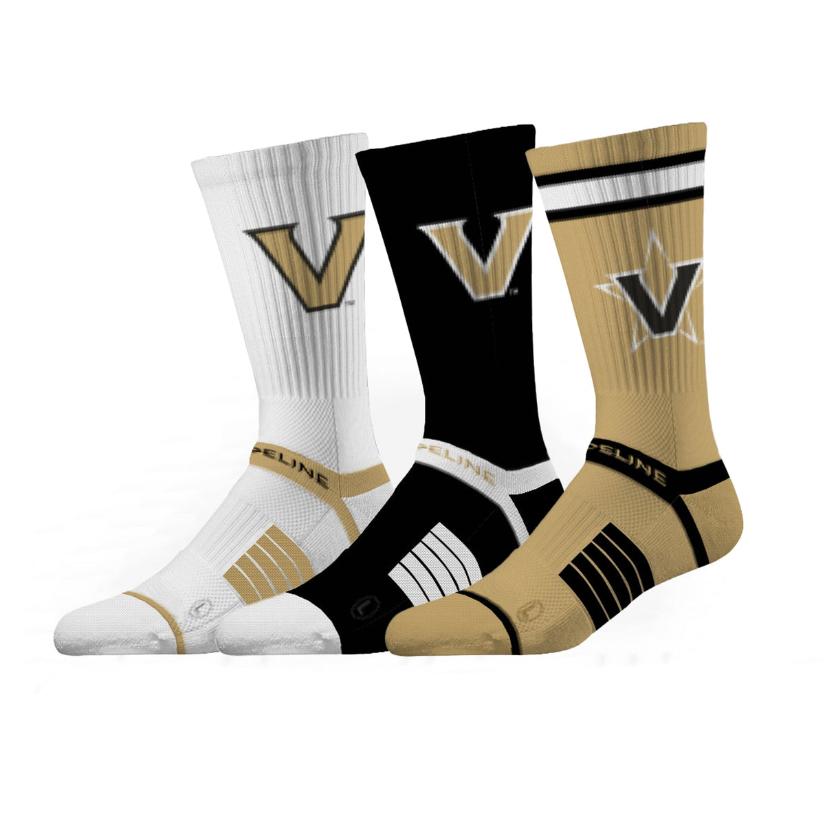 Vanderbilt University | Premium Knit Crew 3 Pack | NCAA 3 Pack G2 | N02506382ML-img1