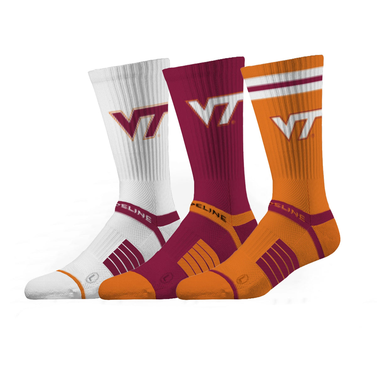 Virginia Tech | Premium Knit Crew 3 Pack | NCAA 3 Pack G2 | N02506780ML-img1