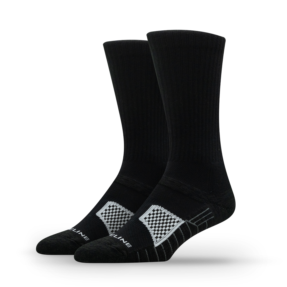 Black: crew sock from the Bounce 2.0 Crew 4-Pack