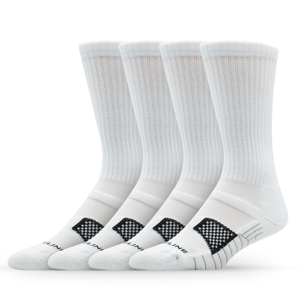 Bounce 2.0 Crew 4-Pack in White