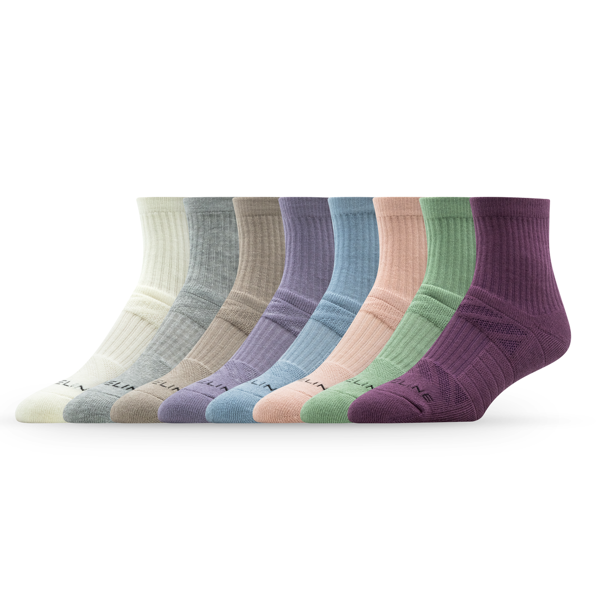 8-Pack of Half Calf Socks in Botanical Multi-Pack
