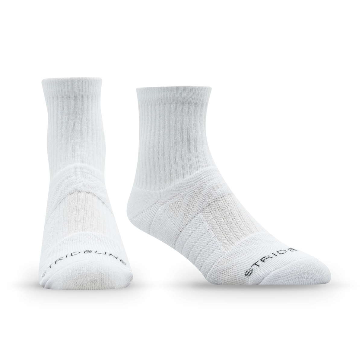 White: alternate view of a half calf sock from the 8-Pack of Half Calf Socks