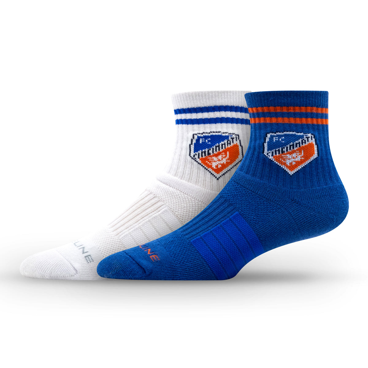 FC Cincinnati MLS Half Calf Knit Socks 2-Pack