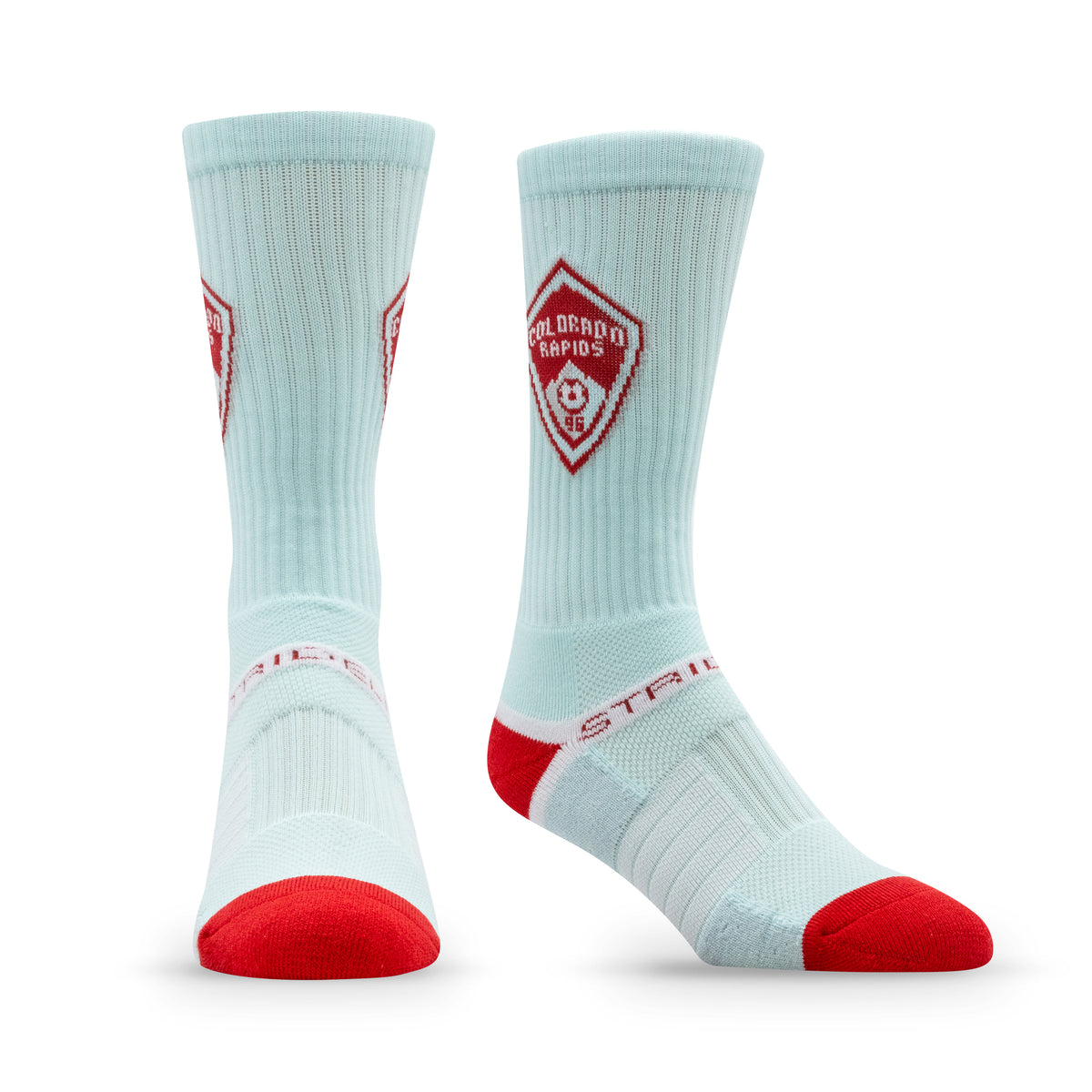 Colorado Rapids: alternate view of the Primary Logo Team Color Premium Knit Crew Socks