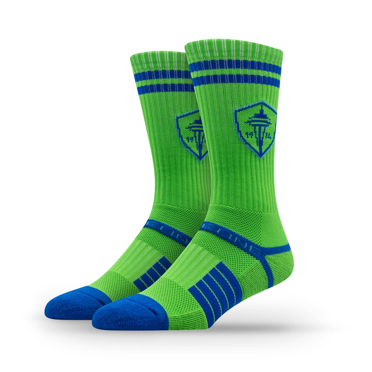 Seattle Sounders FC Primary Logo Team Color Premium Knit Crew Socks