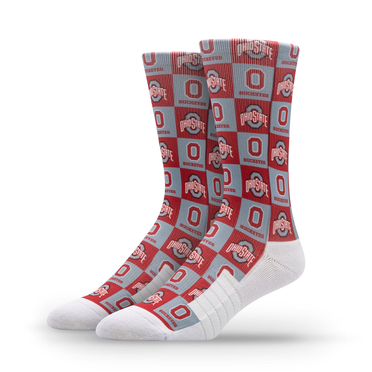 The Ohio State University NCAA 70s Checkered Socks