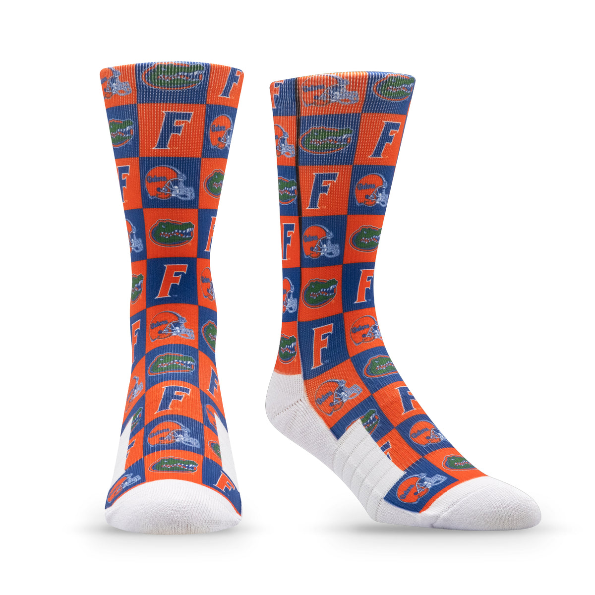 University of Florida: alternate view of the NCAA 70s Checkered Socks