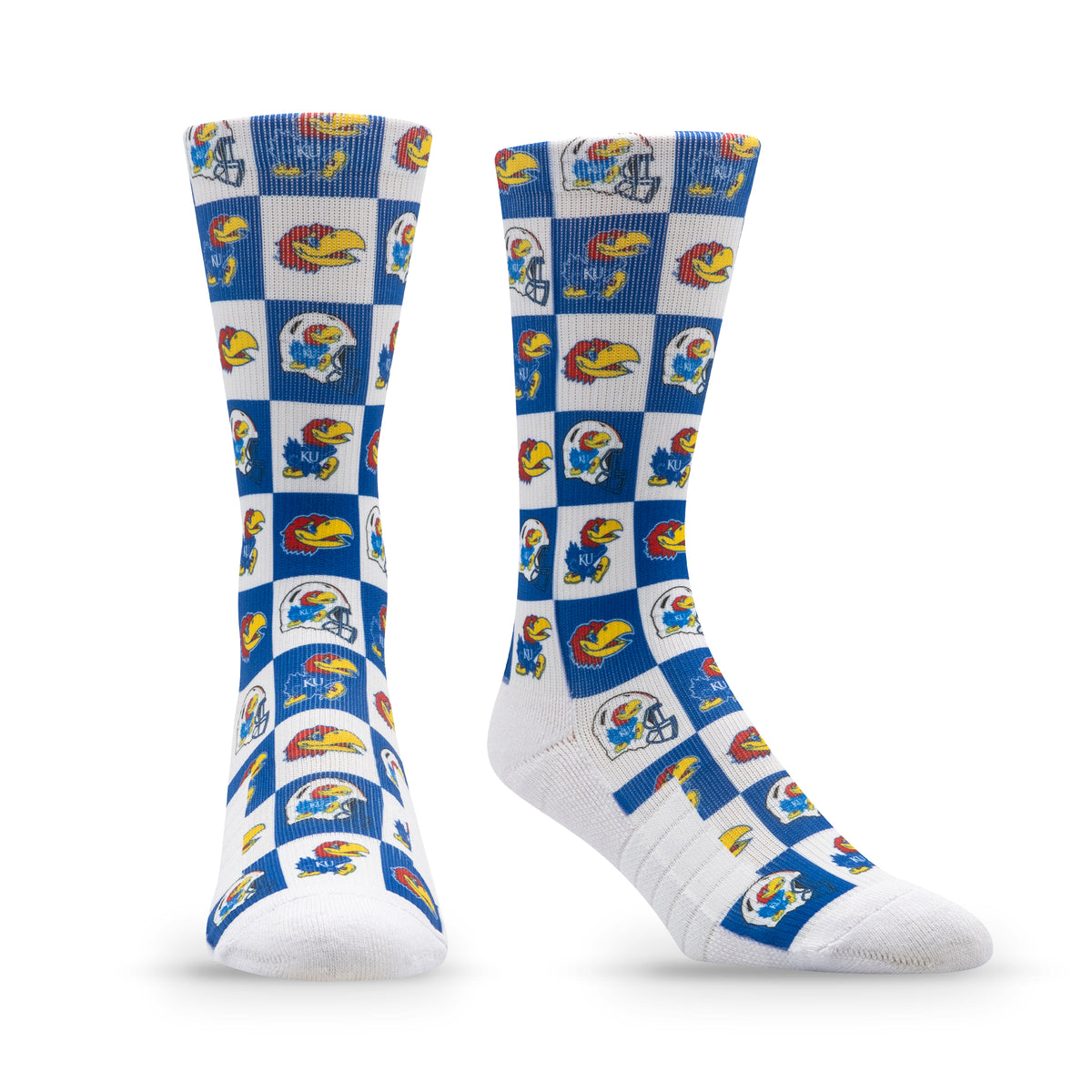University of Kansas: alternate view of the NCAA 70s Checkered Socks