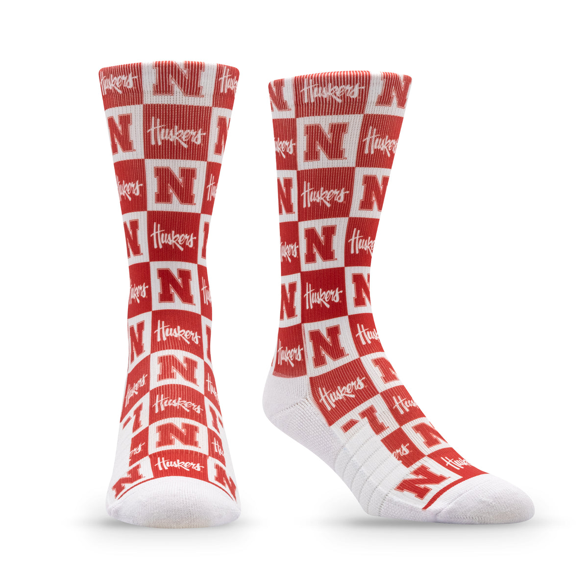 University of Nebraska: alternate view of the NCAA 70s Checkered Socks