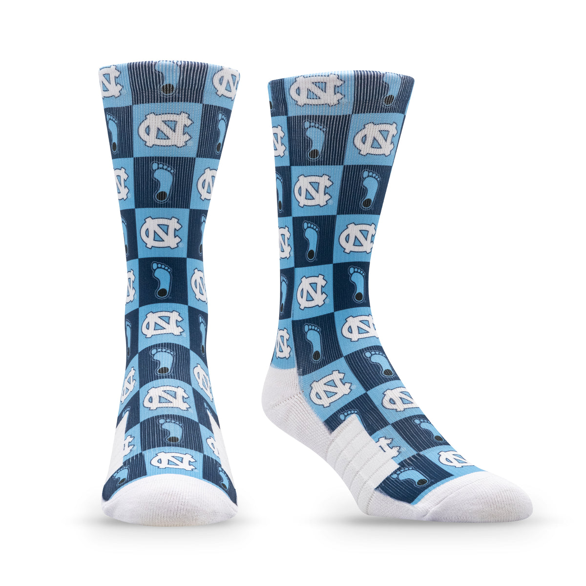 University of North Carolina: alternate view of the NCAA 70s Checkered Socks