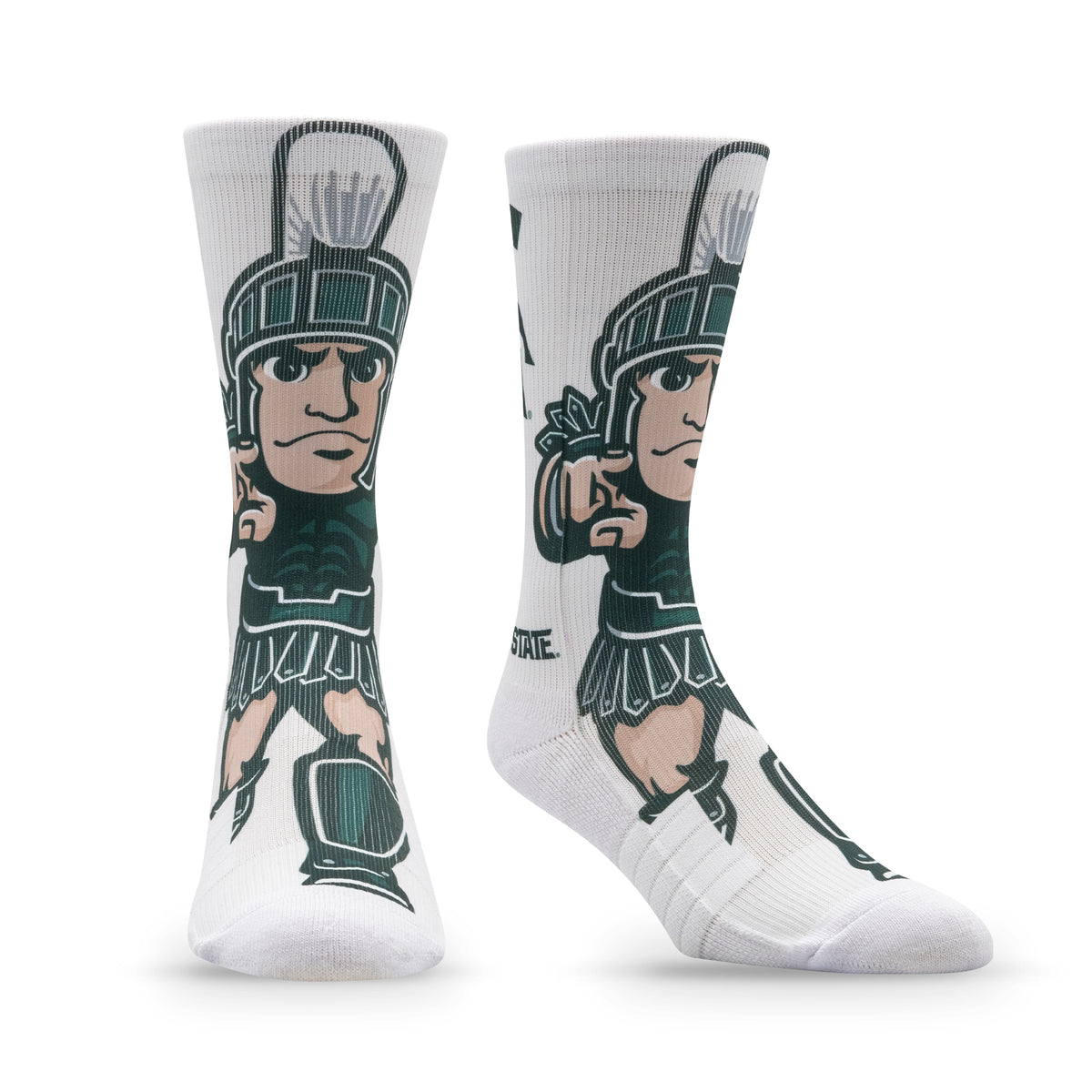Michigan State University: alternate view of the NCAA Mascot Premium Sublimated Socks