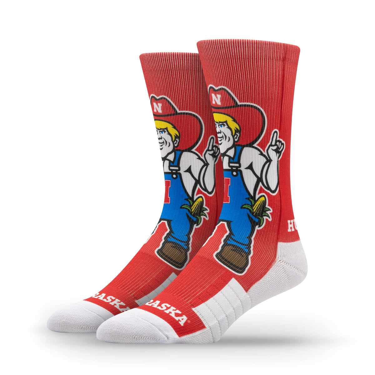University of Nebraska NCAA Mascot Premium Sublimated Socks