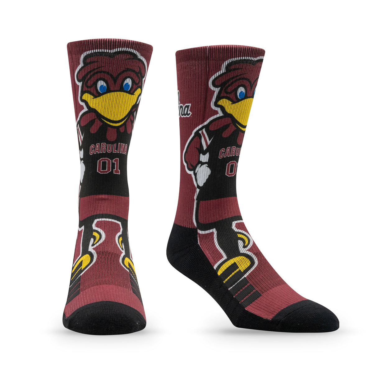 University of South Carolina: alternate view of the NCAA Mascot Premium Sublimated Socks