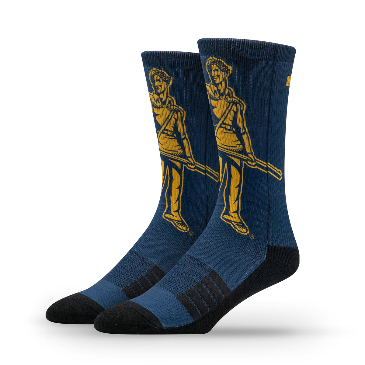 West Virginia University NCAA Mascot Premium Sublimated Socks