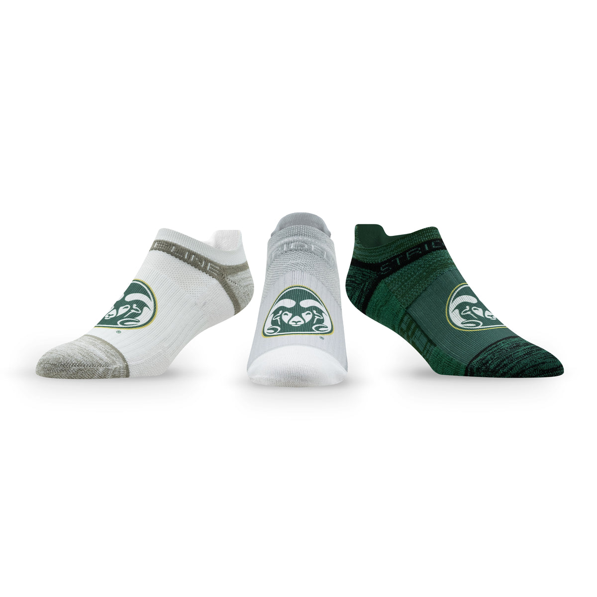 Colorado State University: alternate view of the NCAA Premium Low Socks 3-Pack