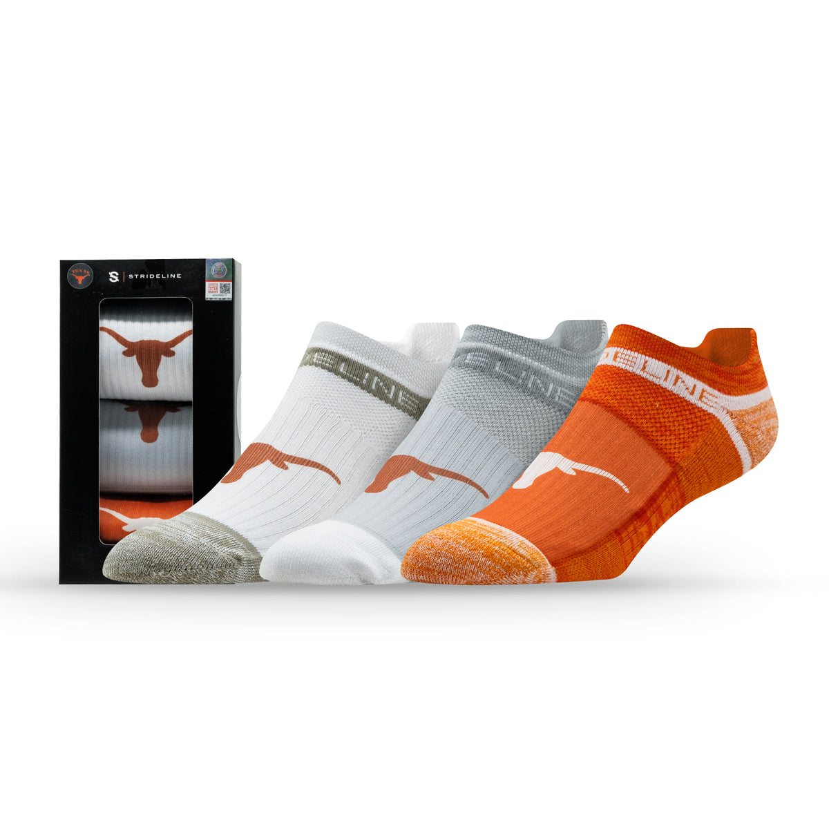 The University of Texas at Austin NCAA Premium Low Socks 3-Pack