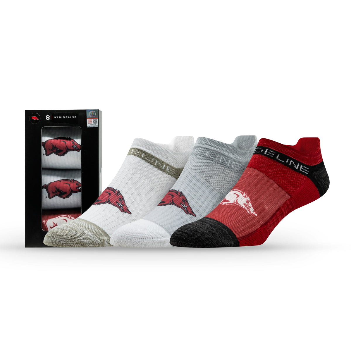 University of Arkansas Fayetteville NCAA Premium Low Socks 3-Pack