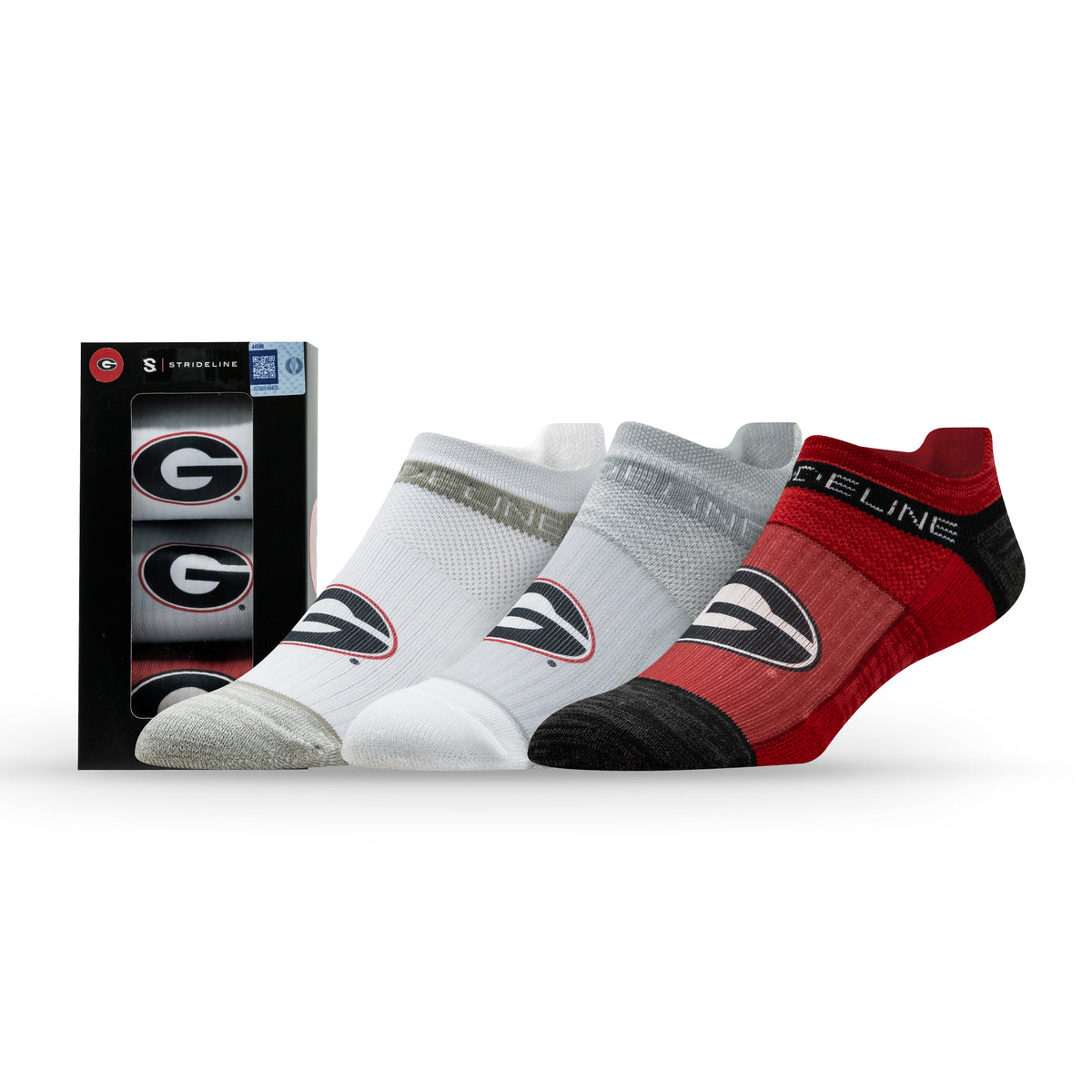 University of Georgia NCAA Premium Low Socks 3-Pack