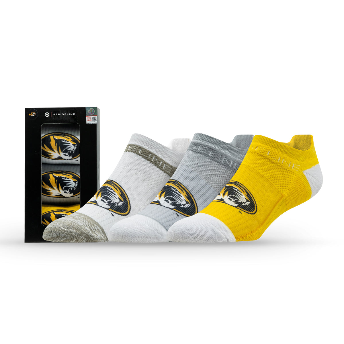 University of Missouri NCAA Premium Low Socks 3-Pack