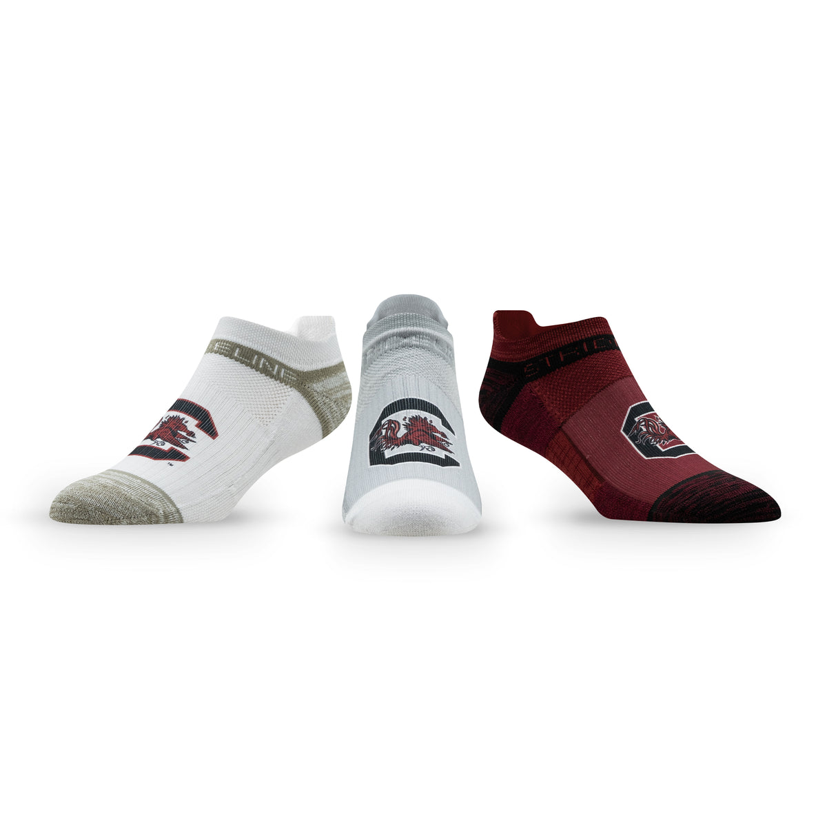 University of South Carolina: alternate view of the NCAA Premium Low Socks 3-Pack