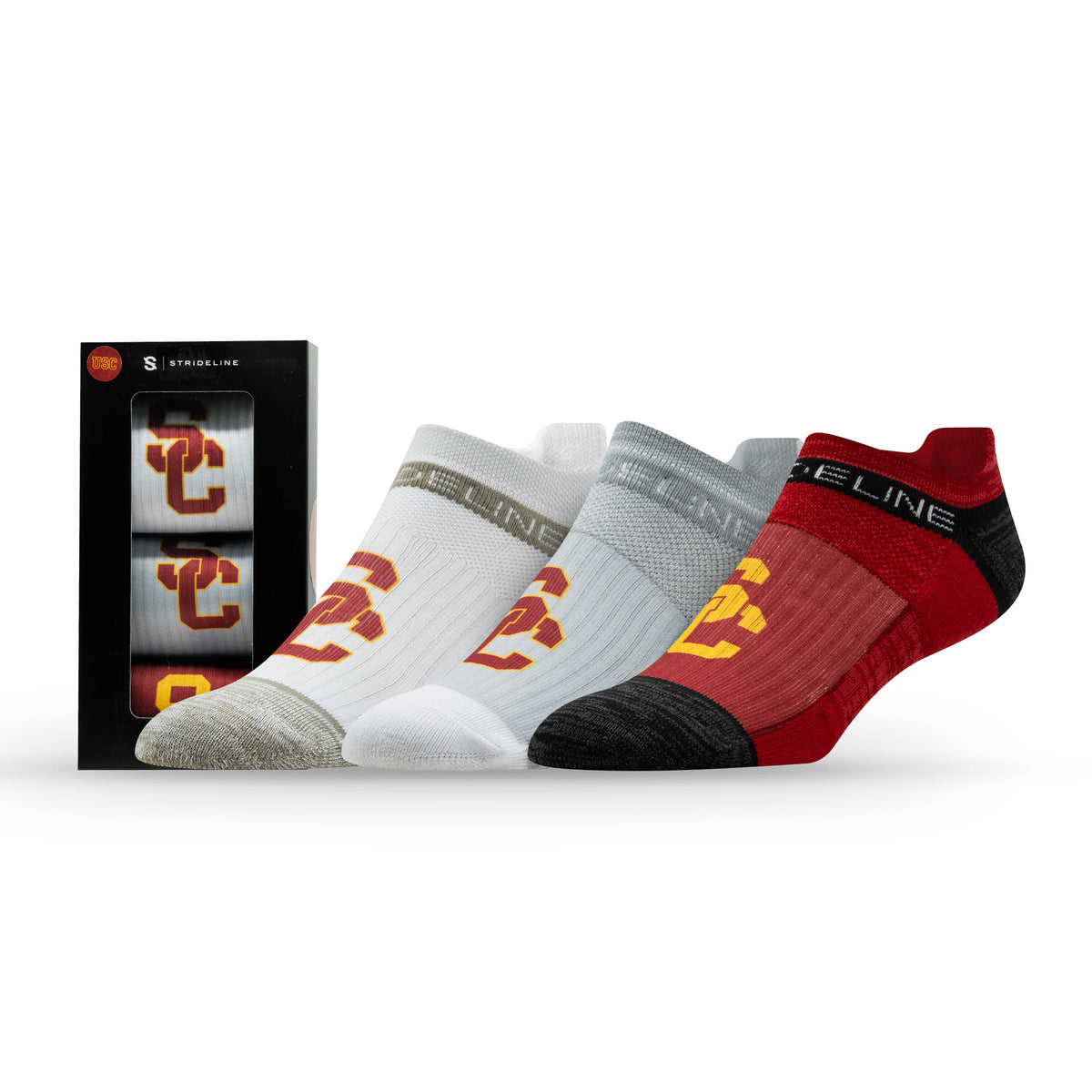 University of Southern California NCAA Premium Low Socks 3-Pack