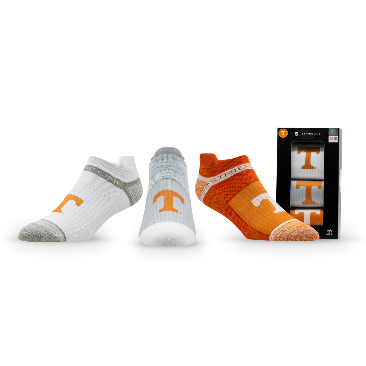 University of Tennessee: alternate view of the NCAA Premium Low Socks 3-Pack