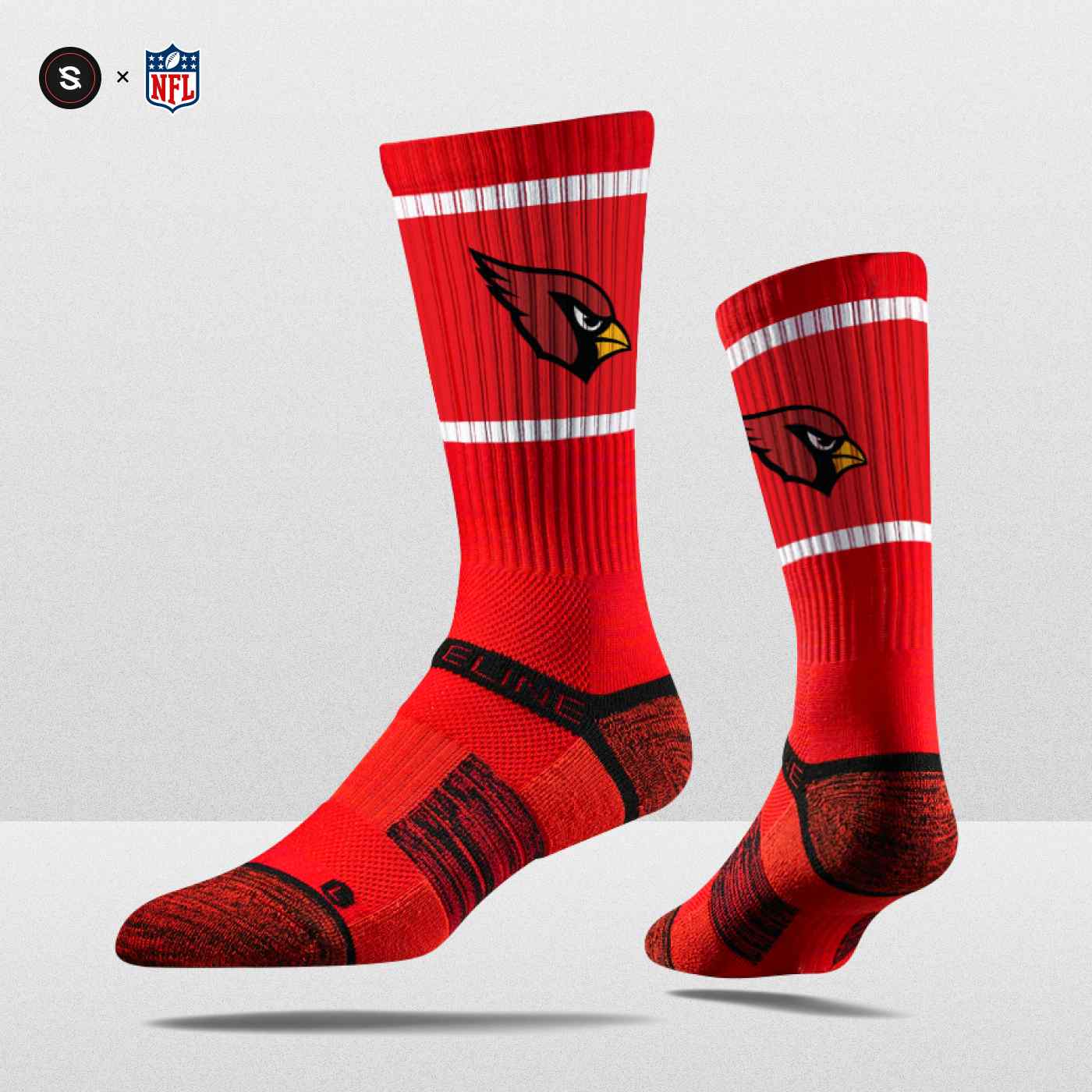 NFL Performance Crew Sock ('22-'23) Strideline Arizona Cardinals / Medium/Large