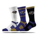 Baltimore Ravens | Premium Knit Crew | NFL 3 Pack Box | N02414541ML-img1