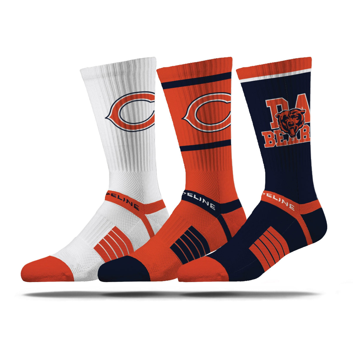 Chicago Bears | Premium Knit Crew | NFL 3 Pack Box | N02414549ML-img1