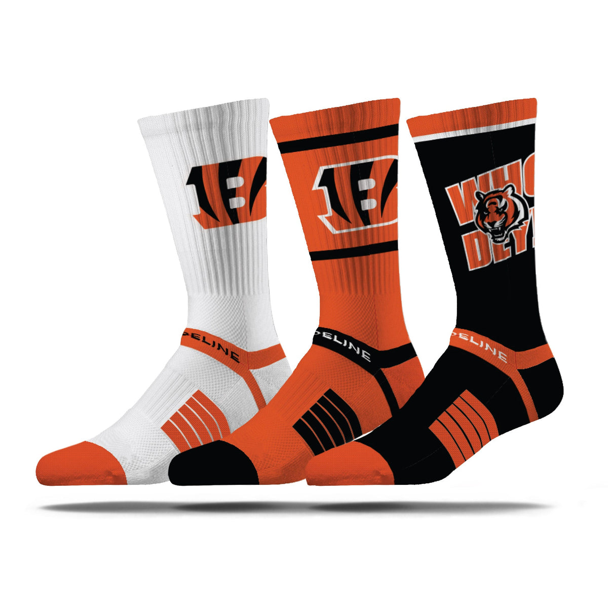 Cincinnati Bengals | Premium Knit Crew | NFL 3 Pack Box | N02414553ML-img1