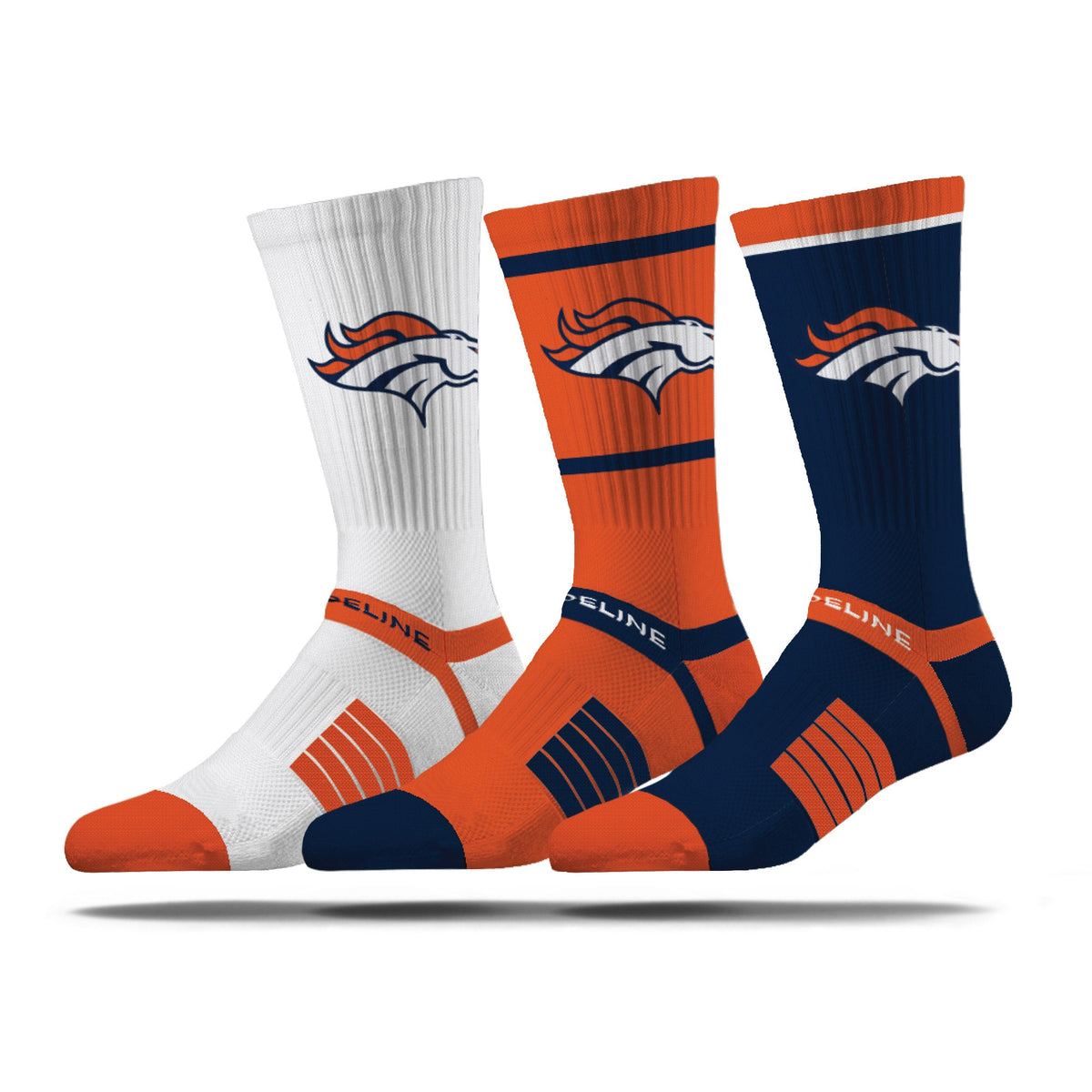 Denver Broncos | Premium Knit Crew | NFL 3 Pack Box | N02414561ML-img1