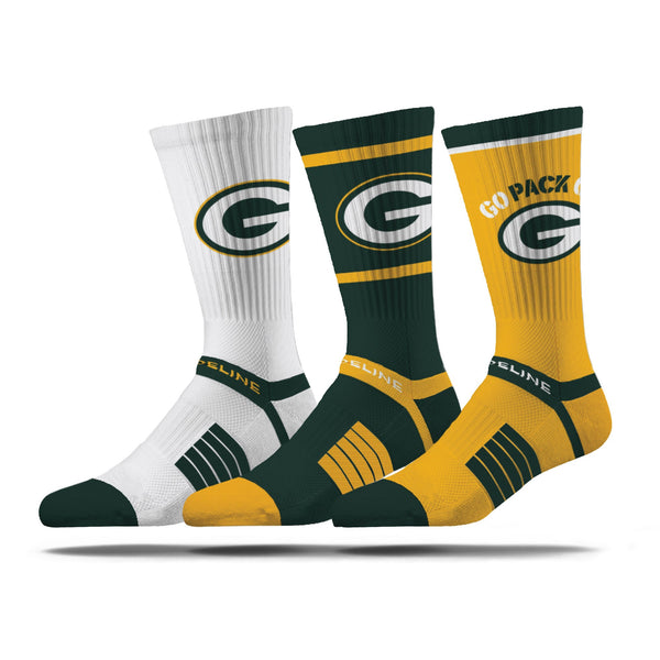 Green Bay Packers | Premium Knit Crew | NFL 3 Pack Box