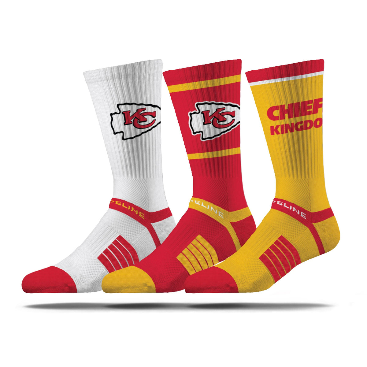 Kansas City Chiefs | Premium Knit Crew | NFL 3 Pack Box | N02414851ML-img1