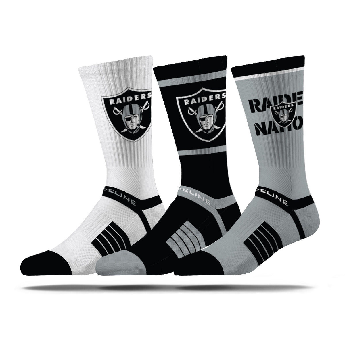 Las Vegas Raiders | Premium Knit Crew | NFL 3 Pack Box | N02414855ML-img1