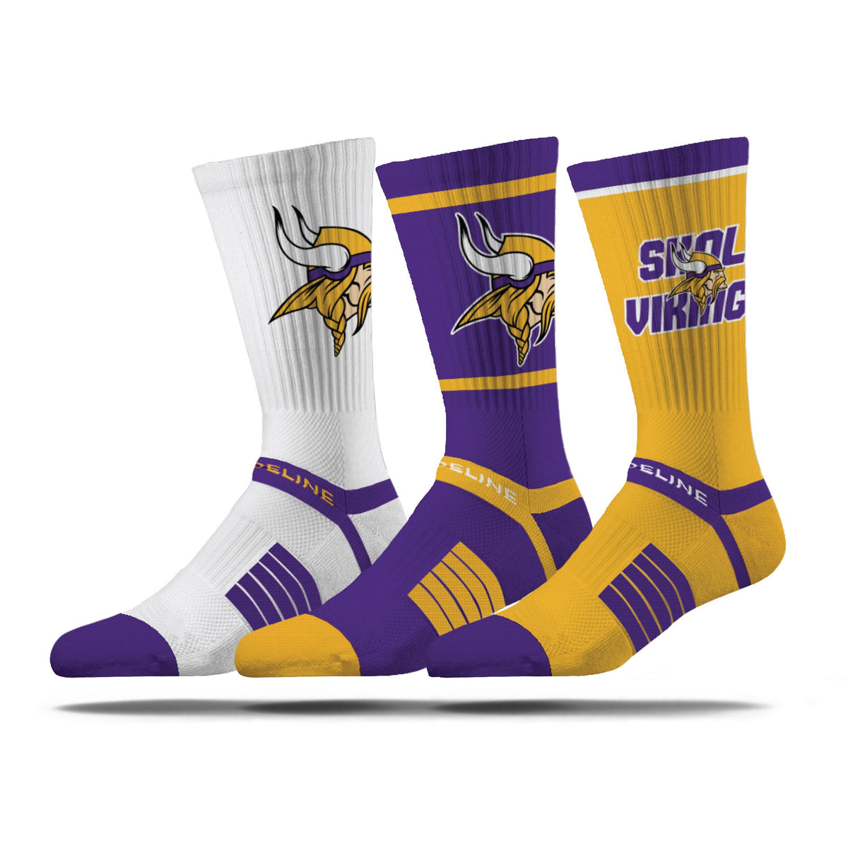 Minnesota Vikings | Premium Knit Crew | NFL 3 Pack Box | N02414863ML-img1