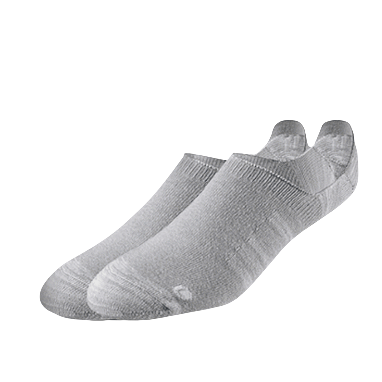 Basic no-show socks in light gray, designed for comfort and discreet wear.