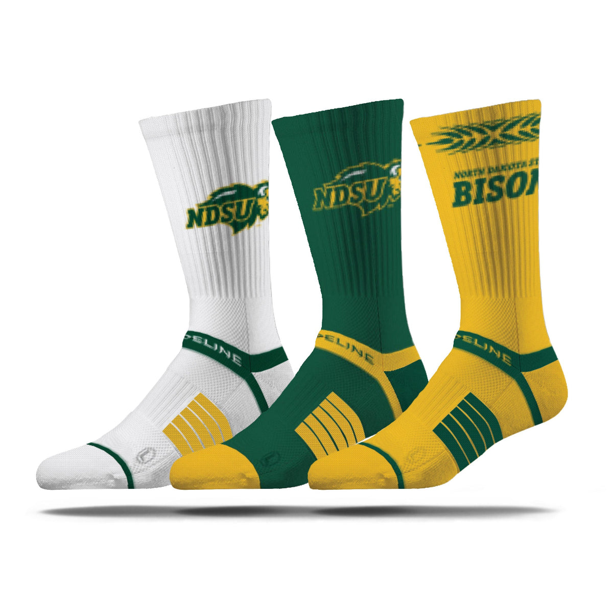 North Dakota State University | Premium Knit Crew 3 Pack | NCAA 3 Pack G2 | N02504092ML-img1