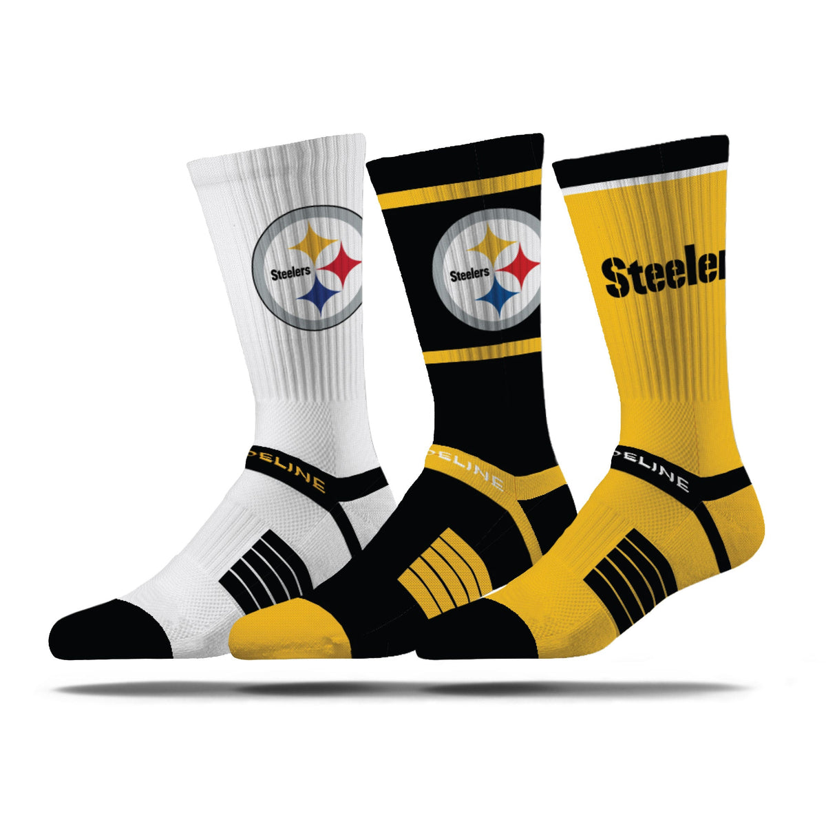 Pittsburgh Steelers | Premium Knit Crew | NFL 3 Pack Box | N02414883ML-img1