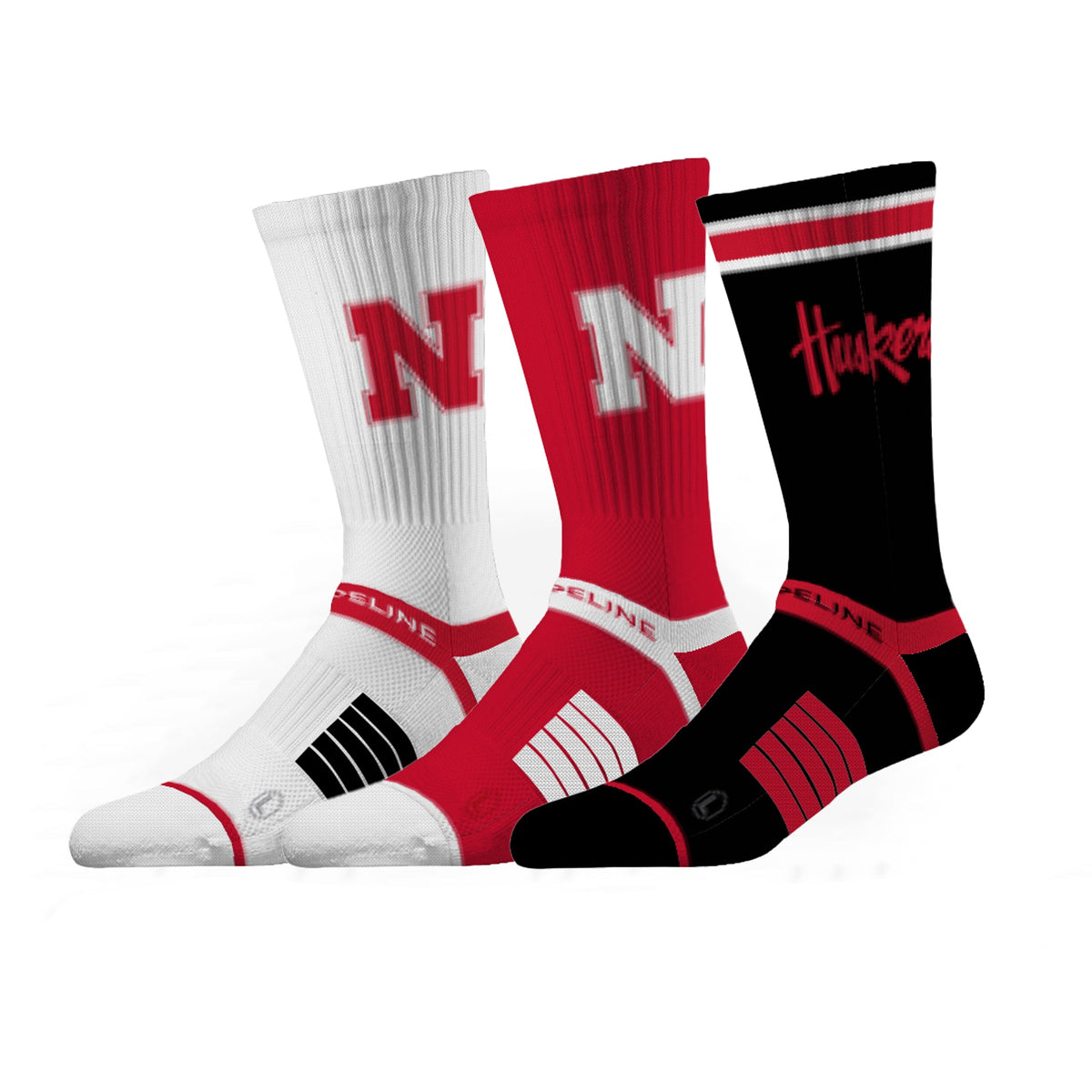 University of Nebraska | Premium Knit Crew 3 Pack | NCAA 3 Pack G2 | N02504012ML-img1